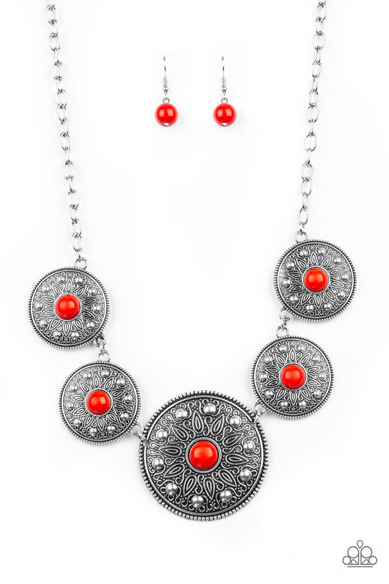 Paparazzi Accessories - Hey, SOL Sister - Red Necklace