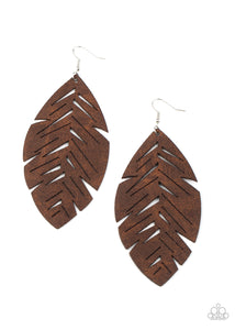 Paparazzi Jewelry & Accessories - I Want To Fly - Brown Earrings. Bling By Titia Boutique