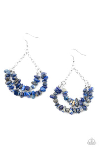 Paparazzi Jewelry & Accessories - Rainbow Rock Gardens - Blue Earrings. Bling By Titia Boutique