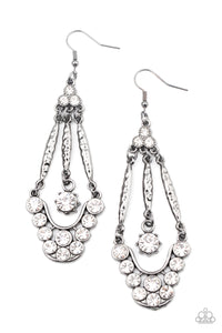 Paparazzi Jewelry & Accessories - High-Ranking Radiance - Black Earrings. Bling By Titia Boutique
