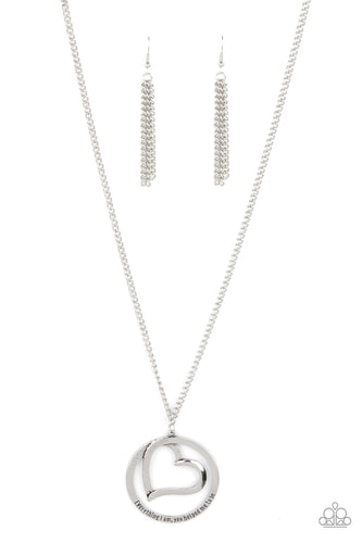 Paparazzi Accessories - Positively Perfect - Silver Necklace - Bling By Titia Boutique