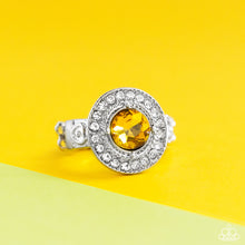 Load image into Gallery viewer, Paparazzi Accessories - Targeted Timelessness - Yellow Ring - Bling By Titia Boutique