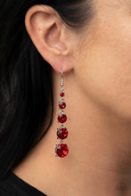 Load image into Gallery viewer, Paparazzi Accessories - Red Carpet Charmer - Red Earrings - Bling By Titia Boutique