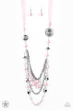 Load image into Gallery viewer, All The Trimmings - Pink Ribbon Pearly Blockbuster Paparazzi Jewelry Necklace paparazzi accessories jewelry Necklaces