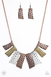 Paparazzi Accessories - A Fan of the Tribe - Blockbuster Necklace