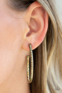 Paparazzi Jewelry & Accessories - Globetrotting Glitter - Brass Earrings. Bling By Titia Boutique 