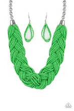 Load image into Gallery viewer, Paparazzi Jewelry &amp; Accessories - The Great Outback - Green Seed Bead Necklace. Bling By Titia Boutique