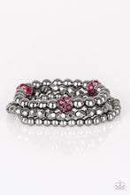 Load image into Gallery viewer, Paparazzi Jewelry &amp; Accessories - Noticeably Noir - Pink Bracelet. Bling By Titia Boutique