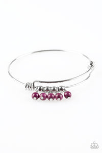 Paparazzi Jewelry and Accessories All Roads Lead to ROAM silver purple bead bracelet. Bling By TItia