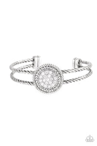 Paparazzi Jewelry & Accessories - Definitely Dazzling - White Bracelet. Bling By Titia Boutique