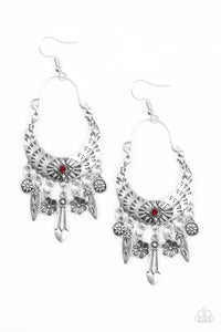 Paparazzi Jewelry & Accessories - Nature Escape - Red Earrings. Bling By Titia Boutique