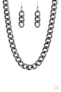 Paparazzi Jewelry & Accessories - Heavyweight Champion - Black Necklace. Bling By Titia Boutique