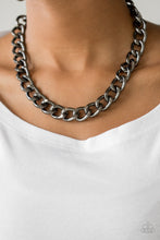 Load image into Gallery viewer, Paparazzi Jewelry &amp; Accessories - Heavyweight Champion - Black Necklace. Bling By Titia Boutique