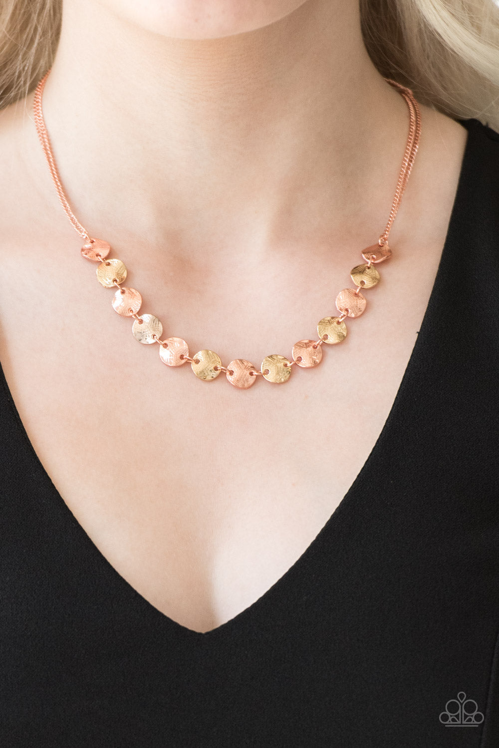 Paparazzi Jewelry & Accessories - Simple Sheen - Copper Necklace, Bling By Titia Boutique