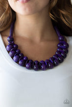 Load image into Gallery viewer, Caribbean Cover Girl - Purple Wooden Beads Paparazzi Jewelry Necklace paparazzi accessories jewelry Necklaces