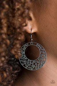 Paparazzi Jewelry & Accessories - Wistfully Winchester - Black Earrings. Bling By Titia Boutique