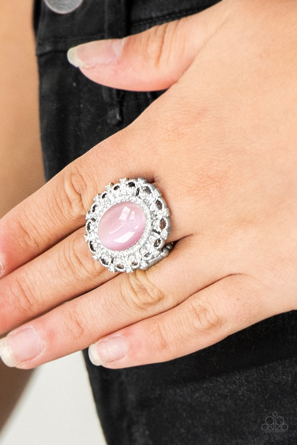 Paparazzi Jewelry & Accessories - BAROQUE The Spell - Pink Ring. Bling By Titia Boutique