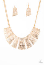 Load image into Gallery viewer, Paparazzi Jewelry &amp; Accessories - Jungle Cat Jam - Gold Necklace. Bling By Titia Boutique