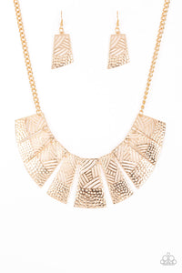 Paparazzi Jewelry & Accessories - Jungle Cat Jam - Gold Necklace. Bling By Titia Boutique