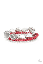 Load image into Gallery viewer, Paparazzi Jewelry &amp; Accessories - Beyond The Basics - Red Bracelet. Bling By Titia Boutique