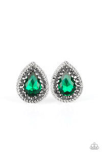 Paparazzi Jewelry Accessories - Debutante Debut - Green Earrings. Bling By Titia Boutique