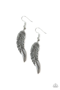paparazzi jewelry & accessories fowl play silver earrings. - Bling By Titia