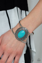 Load image into Gallery viewer, Paparazzi Jewelry &amp; Accessories - Extra EMPRESS-ive - Blue Bracelet. Bling by Titia Boutique