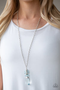 Paparazzi Jewelry & Accessories - Crystal Cascade - Blue Necklace. Bling By Titia Boutique