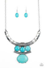 Load image into Gallery viewer, Paparazzi Jewelry &amp; Accessories - Commander In CHIEFETTE - Blue Necklace. Bling By Titia Boutique