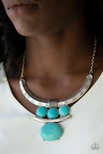 Load image into Gallery viewer, Paparazzi Jewelry &amp; Accessories - Commander In CHIEFETTE - Blue Necklace. Bling By Titia Boutique