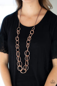 Paparazzi Jewelry & Accessories - Elegantly Ensnared - Copper Necklace. Bling By Titia Boutique
