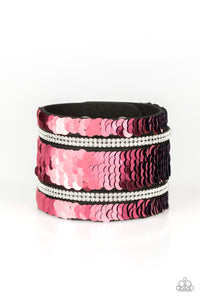 MERMAID Service - Pink and Blue Sequin Reversible Paparazzi Jewelry Bracelet paparazzi accessories jewelry Bracelet