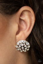 Load image into Gallery viewer, Paparazzi Accessories - Hollywood Drama - White Earrings