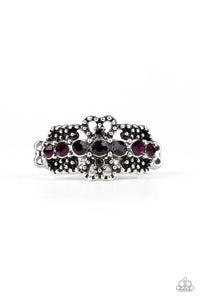 GLOW Your Mind - Purple Rhinestone Paparazzi Jewelry Ring paparazzi accessories jewelry Ring