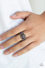 Load image into Gallery viewer, GLOW Your Mind - Purple Rhinestone Paparazzi Jewelry Ring paparazzi accessories jewelry Ring