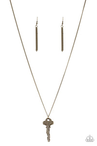 Paparazzi Accessories - The Keynoter - Brass Necklace