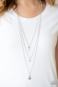 Paparazzi Accessories - Secret Heart - Silver Necklace