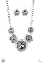 Load image into Gallery viewer, Paparazzi Jewelry Image Global Glamour Hematite Rhinestone Blockbuster Necklace