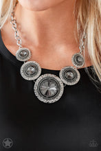 Load image into Gallery viewer, Paparazzi Jewelry Image Global Glamour Hematite Rhinestone Blockbuster Necklace