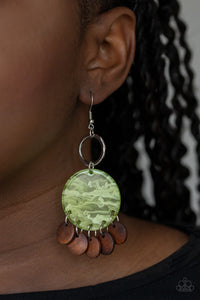 Paparazzi Jewelry & Accessories - Beach Waves - Green Earrings. Bling By Titia Boutique