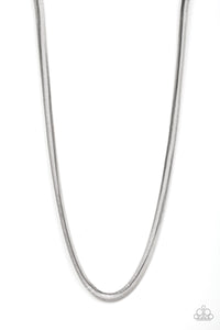 Paparazzi Accessories - Kingpin - Silver Necklace