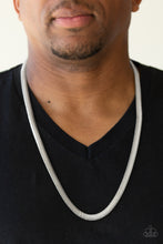 Load image into Gallery viewer, Paparazzi Jewelry &amp; Accessories - Kingpin - Silver Necklace. Bling By Titia Boutique