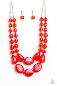 Paparazzi Jewelry & Accessories - Beach Glam - Red Necklace. Bling By Titia Boutique