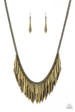 Load image into Gallery viewer, Paparazzi Jewelry &amp; Accessories - The Thrill Seeker - Brass Necklace. Bling By Titia Boutique