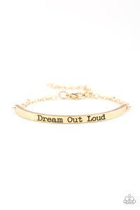Paparazzi Accessories - Dream Out Loud - Gold Bracelet