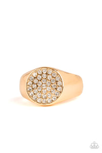 Paparazzi Jewelry & Accessories - Conquest - Gold Ring. Bling By Titia Boutique