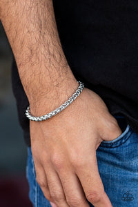 Paparazzi Jewelry & Accessories - Knocked It Out Of The Park - Silver Bracelet. Bling By Titia Boutique