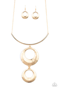 Paparazzi Jewelry & Accessories - Egyptian Eclipse - Gold Necklace. Bling By Titia Boutique