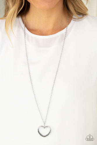 Paparazzi Accessories - Bighearted - Silver Necklace