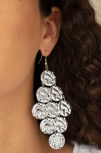 Paparazzi Jewelry & Accessories - Metro Trend - Silver Earrings. Bling By Titia Boutique